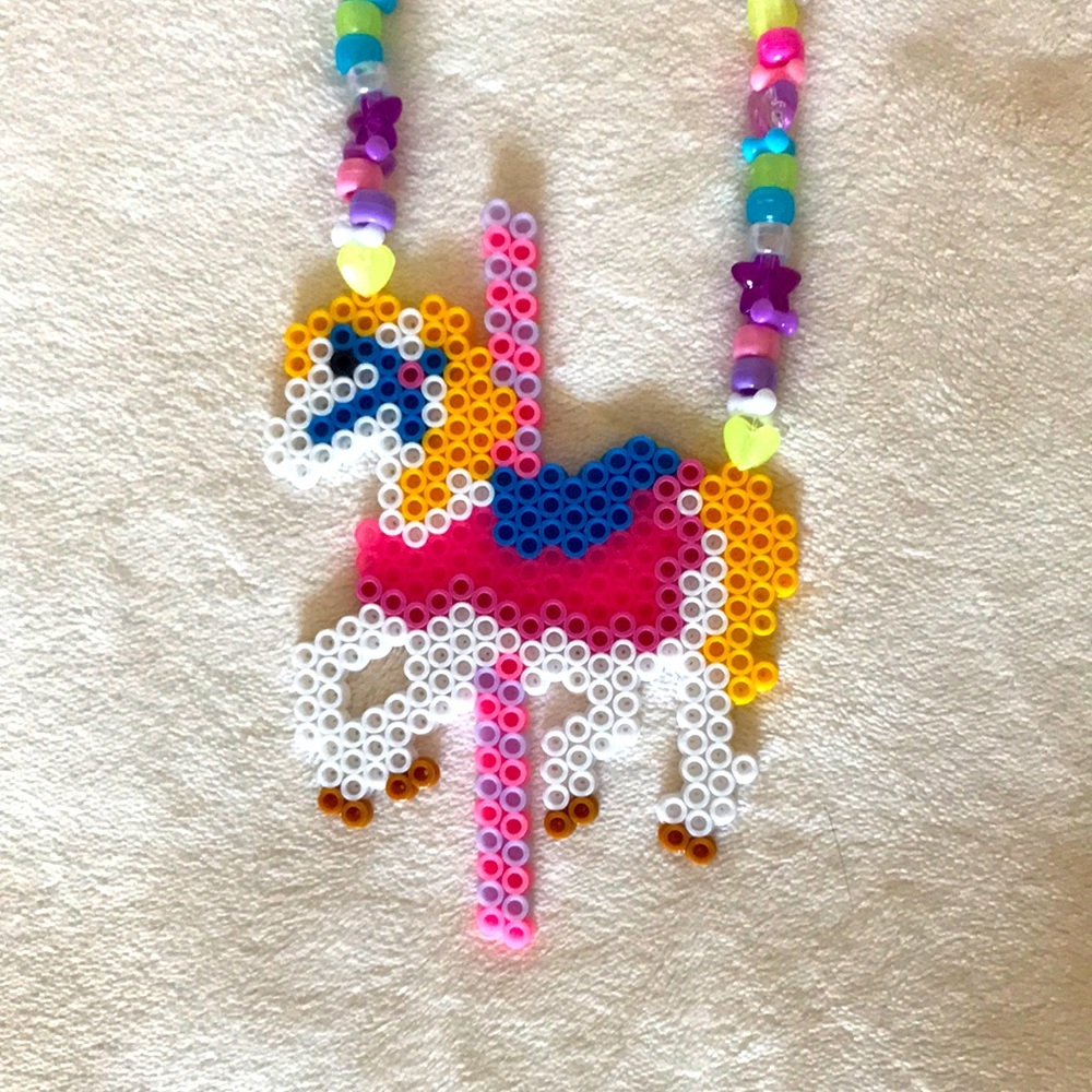 iHeartRaves Carousel Horse Toy Necklace — OS, NWT (Kawaii/Y2K)